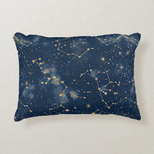 Celestial Constellation - Starry Night Decorative Cushion