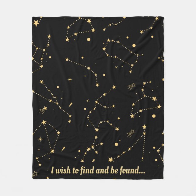 Celestial Constellations Stars Blanket (Front)