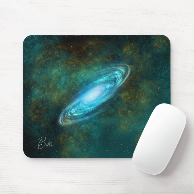 Celestial Cosmic Galaxy Pattern Mouse Mat (With Mouse)
