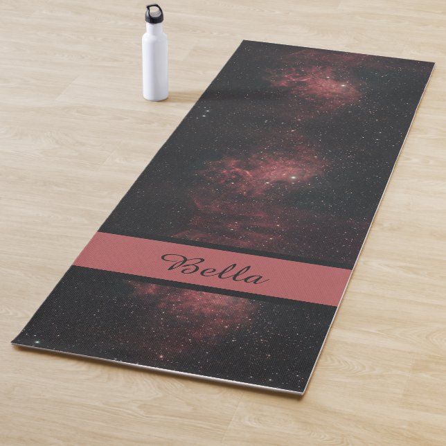 Celestial Cosmic Galaxy Pattern Yoga Mat (In Situ)