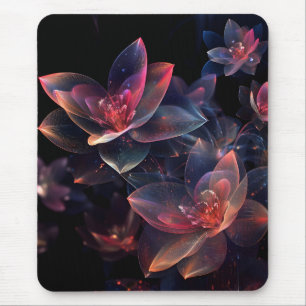 Celestial Cosmic Lotus Bloom Mouse Mat