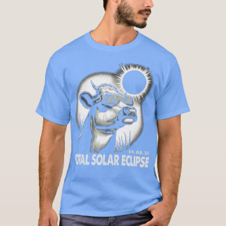 Celestial Cow Eclipse Trendy Tee for Cow Enthusias