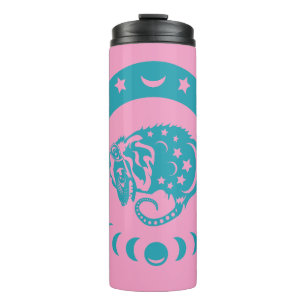 Celestial Crecent Moon Possum Whimsical Nature Thermal Tumbler