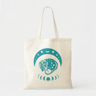 Celestial Crecent Moon Possum Whimsical Nature  Tote Bag
