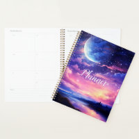 Celestial Crescent Moon Fantasy Nightscape Artwork