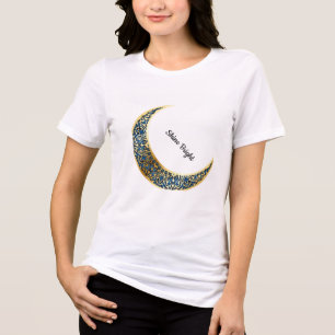 Celestial Crescent Moon Mandala Graphic Tri-Blend Shirt
