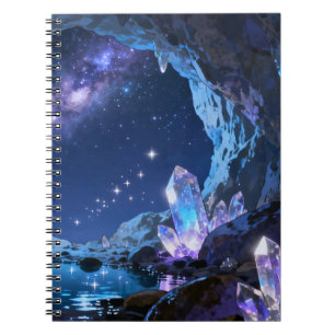 Celestial Crystal Cave Spiral Notebook