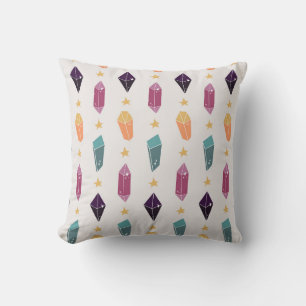 Celestial Crystals and Stars Cushion