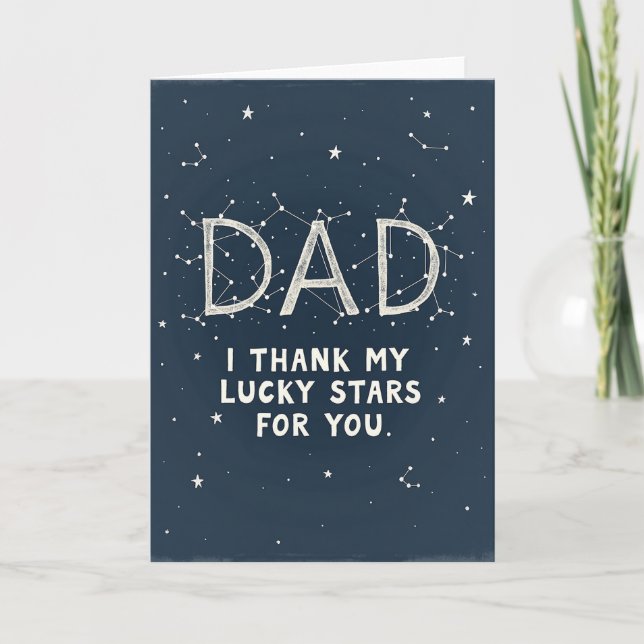 Celestial Dad Stars Card (Front)
