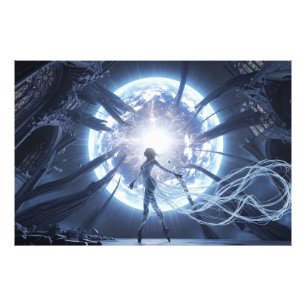 Celestial Dancer in the Ruined Cathedral Photo Print