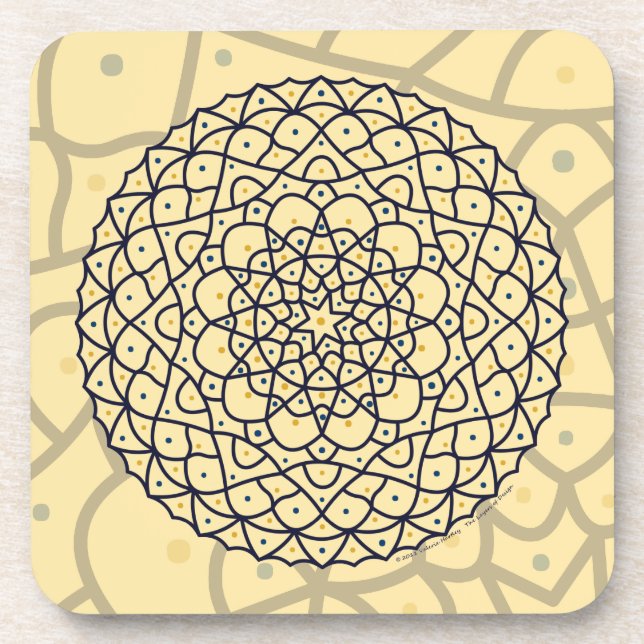Celestial Day Square Coaster (Front)