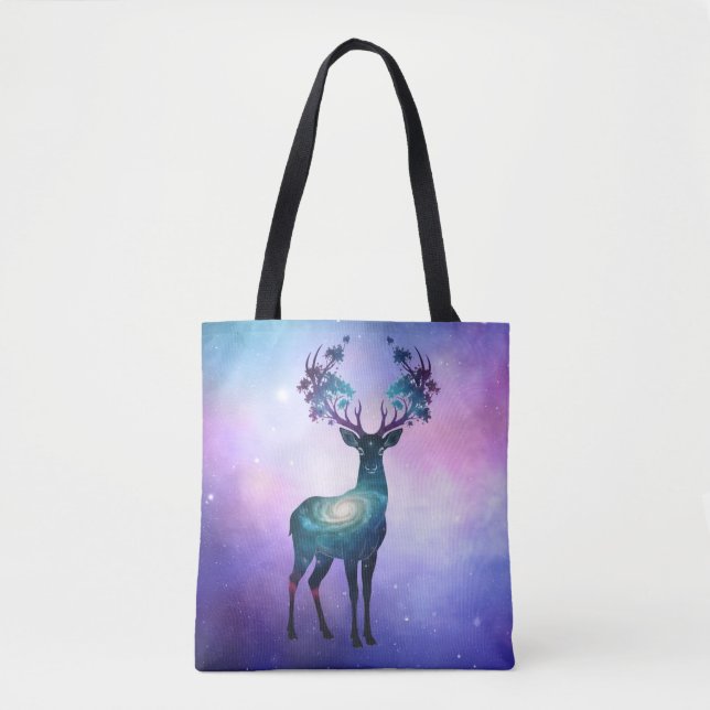 Celestial Deer Silhouette Tote (Front)