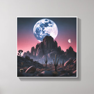 Celestial Desert Dreamscape Canvas Print