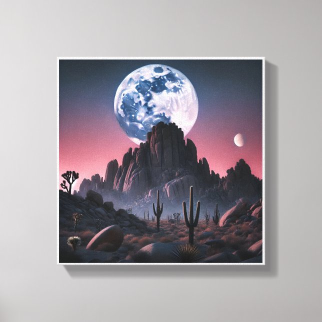 Celestial Desert Dreamscape Canvas Print (Front)