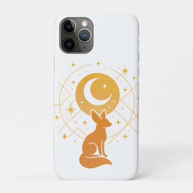 Celestial Desert Fox – Moon and Stars Cosmic  Case-Mate iPhone Case (Back)