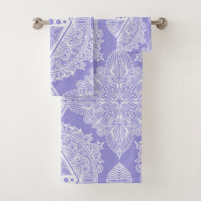 Celestial Diamond Mandala Bath Towel Set (Insitu)