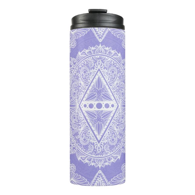 Celestial Diamond Mandala Thermal Tumbler (Front)