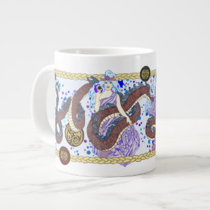 Celestial Dragon Banner Large Coffee Mug