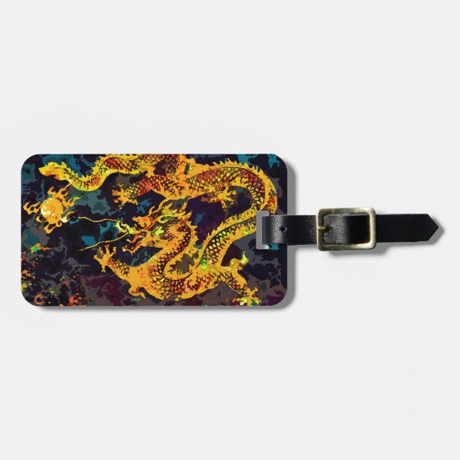 Celestial Dragon Luggage Tag (Front Horizontal)