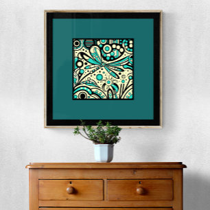 Celestial Dragonfly Dance - Art Print