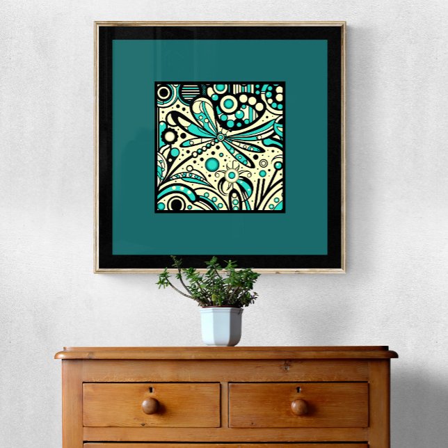 Celestial Dragonfly Dance - Art Print (Creator Uploaded)