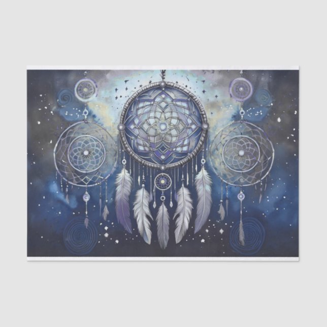 Celestial Dream Catcher, Twilight Stars Tissue Paper (Front)