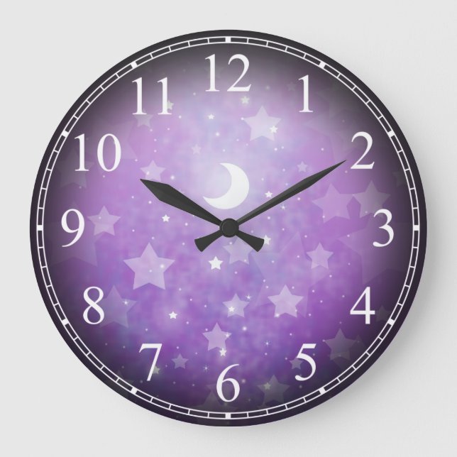 Celestial Dream Stars and Moon Clock (Front)