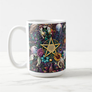 Celestial Dreamer Mystical Design Pagan and Nature Coffee Mug