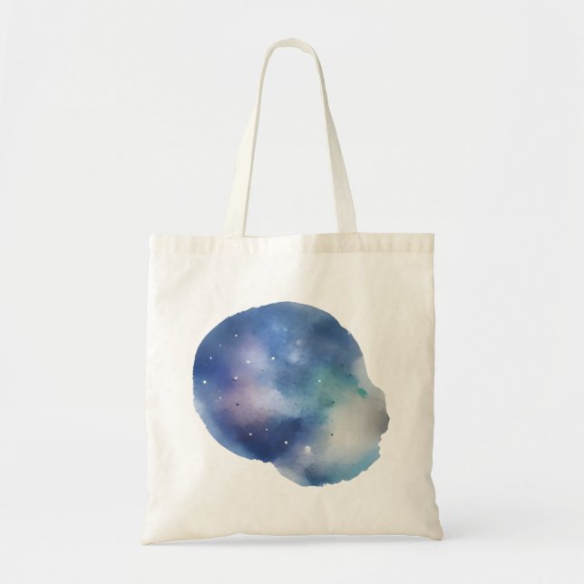 Celestial Dreams: A Watercolor Exploration Tote Bag (Front)