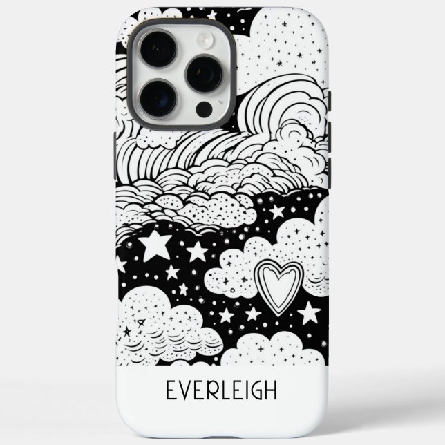 Celestial Dreams Doodles Personalised Case-Mate iPhone Case (Back)