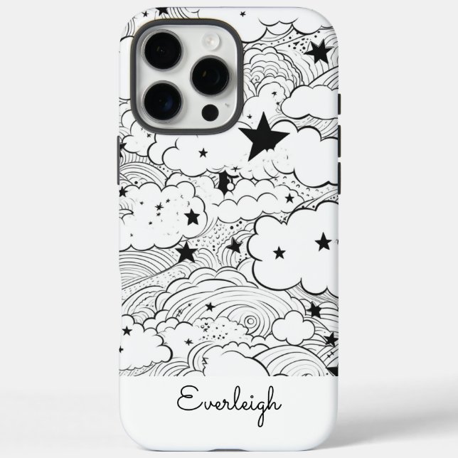 Celestial Dreams Doodles Personalised Case-Mate iPhone Case (Back)