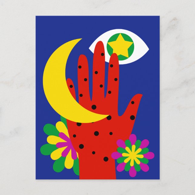 Celestial Dreams Holiday Postcard (Front)