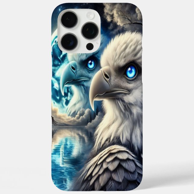 Celestial Eagle Watching Over Glowing Ocean Case-Mate iPhone Case (Back)