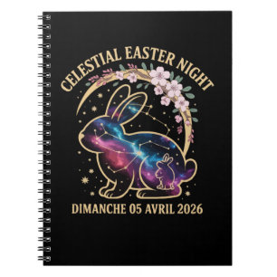 Celestial Easter Night 2026 Galaxy Bunny Constella Notebook