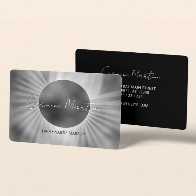 Celestial Eclipse Modern Business Card (Creator Uploaded)