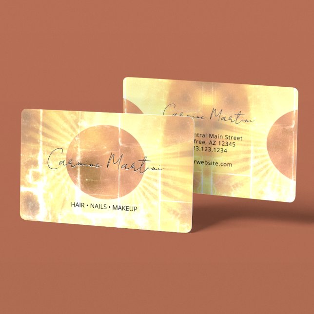 Celestial Eclipse Tie Dye Business Card (Creator Uploaded)