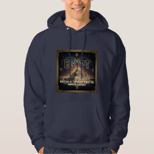 Celestial Egypt Sphinx Pyramids Galaxy Poster Hoodie