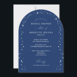Celestial Elegant Bridal Shower Stars Arch Photo Invitation<br><div class="desc">Invite your guests to a night of romance and starlight with this Celestial Elegant Bridal Shower Stars Arch Photo Invitation from the Celestial Elegant Wedding Collection. Featuring a deep navy blue background adorned with twinkling stars and refined typography, this modern celestial design is perfect for brides who love a minimalist...</div>