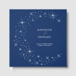 Celestial Elegant Wedding Moon Navy Blue Monogram Guest Book<br><div class="desc">Invite your guests to a night of romance and starlight with this Celestial Elegant Wedding Moon Navy Blue Monogram Guest Book from the Celestial Elegant Wedding Collection. Featuring a deep navy blue background adorned with twinkling stars and refined typography, this modern celestial design is perfect for couples who love a...</div>
