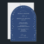 Celestial Elegant Wedding Stars Arch Bridal Shower Invitation<br><div class="desc">Invite your guests to a night of romance and starlight with this Celestial Elegant Wedding Stars Arch Bridal Shower Invitation from the Celestial Elegant Wedding Collection. Featuring a deep navy blue background adorned with twinkling stars and refined typography, this modern celestial design is perfect for brides who love a minimalist...</div>