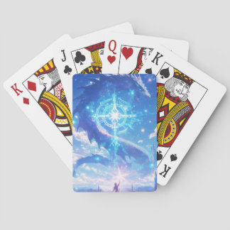 Celestial Encounter: Dragon and the Mystic Playing Cards