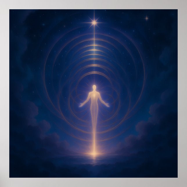 Celestial Energy Awakening Wall Art (Front)