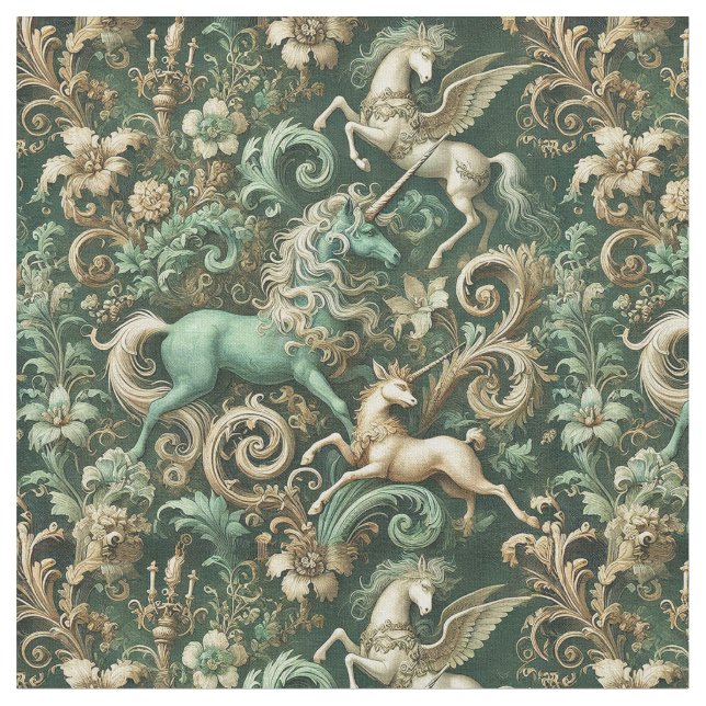 Celestial Equinox – Gothic Victorian Classic Tile Fabric (Close Up)