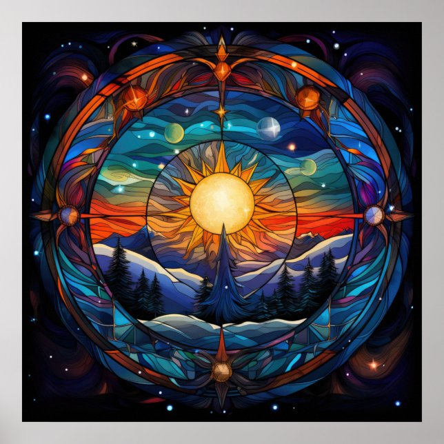 Celestial Escape Art Poster (Front)