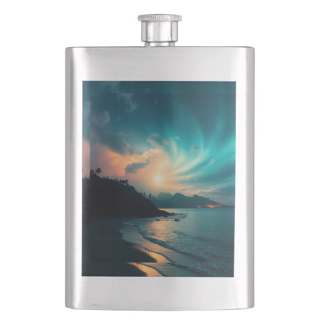 Celestial Escape Hip Flask (Front)