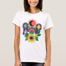 Celestial Eye Floral Symbol Art