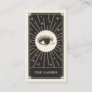 Celestial Eye Tarot Lashes Black Business card