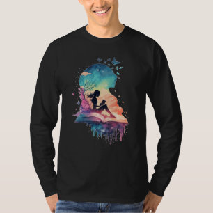 Celestial Fairy Reading Book Fantasy Novel Book T-Shirt