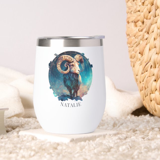 Celestial Fantasy Ram Zodiac Symbol Galaxy Aries (Creator Uploaded)