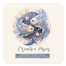 Celestial Fantasy Zodiac Symbol Pisces Birthday
